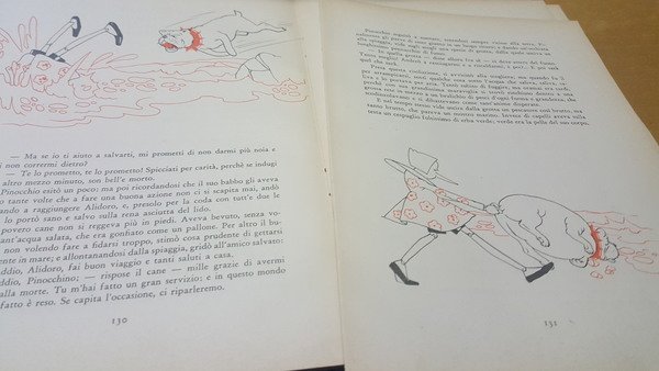 le avventure di pinocchio c collodi edizioni mega torino 1945