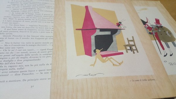 le avventure di pinocchio c collodi edizioni mega torino 1945