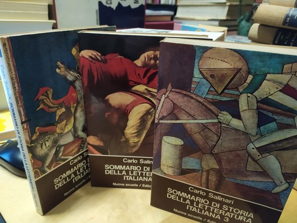 sommario di storia della letteratura italiana riuniti 3 volumi
