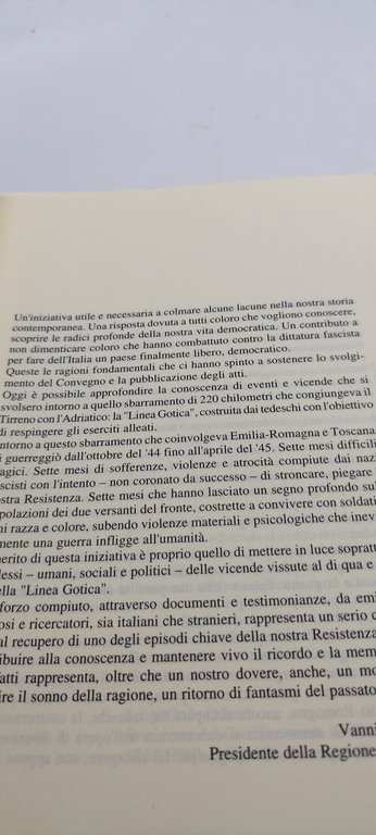 al di qua della lina gotica e al di là …