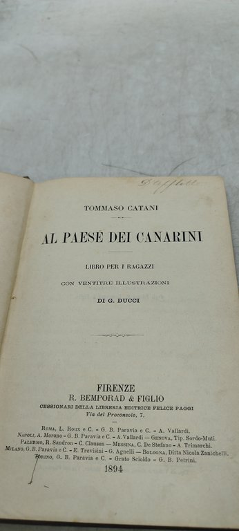 al paese dei canarini