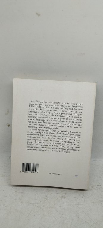 alain robbe grillet les derniers jours de corinthe