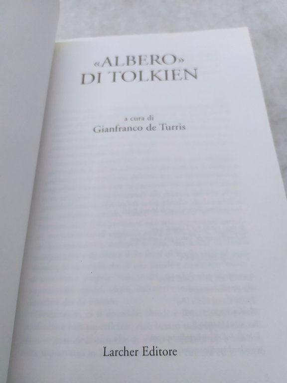 albero di tolkien a cura di gianfranco de turris larcher …