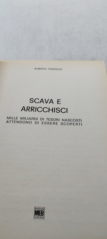 alberto fenoglio scava e arricchisci come trovare un tesoro