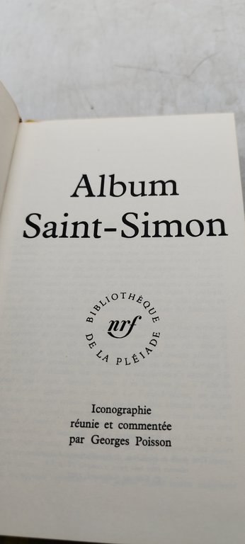 album saint simon nrf bibliotheque de la pleiade