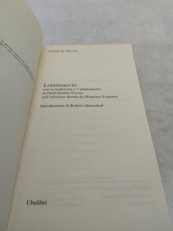 alfred de musset lorenzaccio nell'edizione diretta da maurizio scaparro