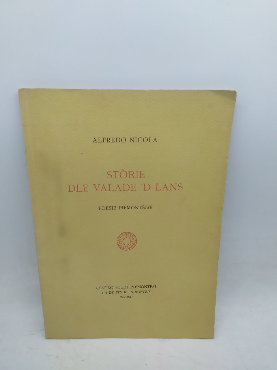 alfredo nicola stòrie dle valade 'd lans poesie piemontèise