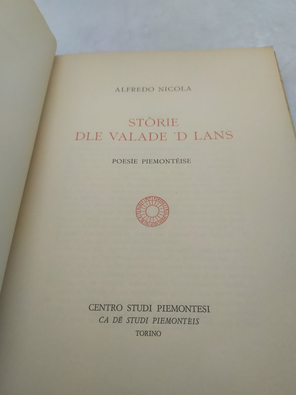 alfredo nicola stòrie dle valade 'd lans poesie piemontèise