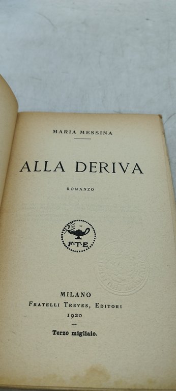 alla deriva maria messina 1920