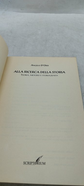 alla ricerca della storia teoria metodo e storiografia