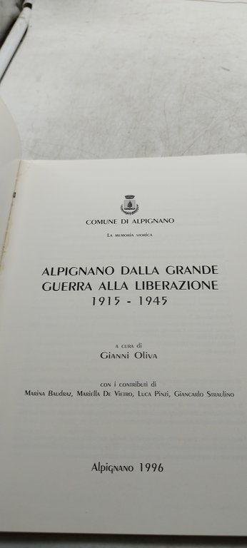alpignano dalla grande guerra alla liberazione 1915 1945