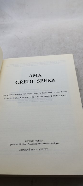 ama credi spera le mani che ridonano la salute