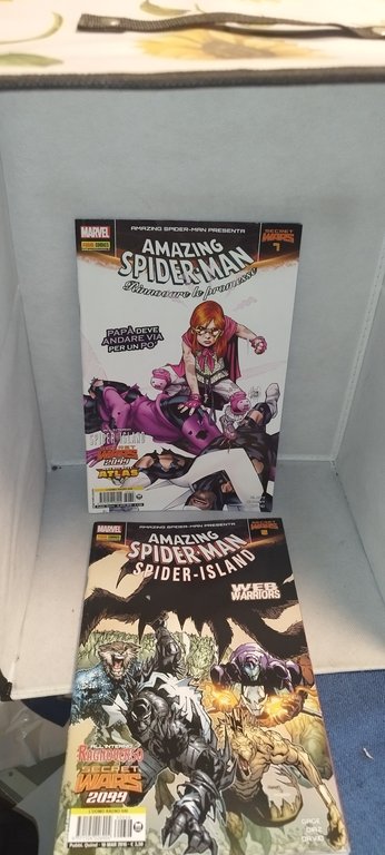 amazing spider-man marvel panini comics 7 volumi secret wars