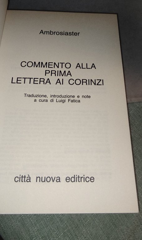 ambrosiaster commento alla prima lettera ai corinzi | Immagine Gallery 7