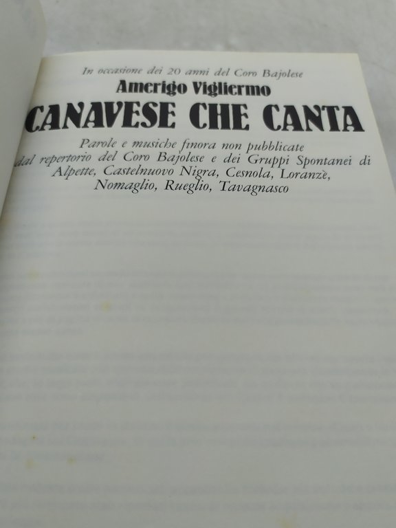 amerigo vigliermo canavese che canta in occasione dei 20 anni …