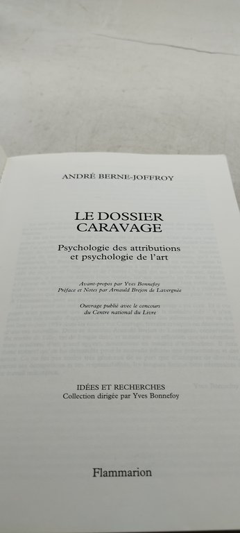andrè berne joffroy le dossier caravage