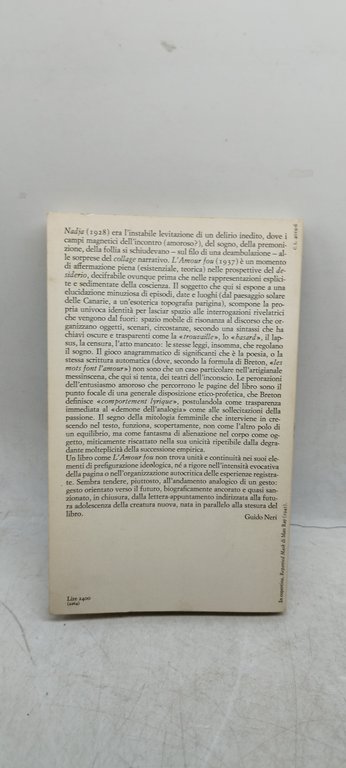 andrè breton l'amour fou einaudi letteratura 35