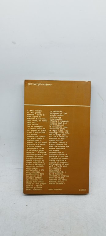 andrej platonov nel grande cantiere mondadori