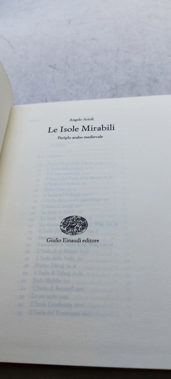 angelo arioli le isole mirabili periplo arabo medievale einaudi