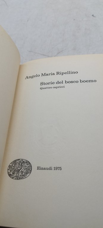 angelo maria ripellino storie del bosco boemo
