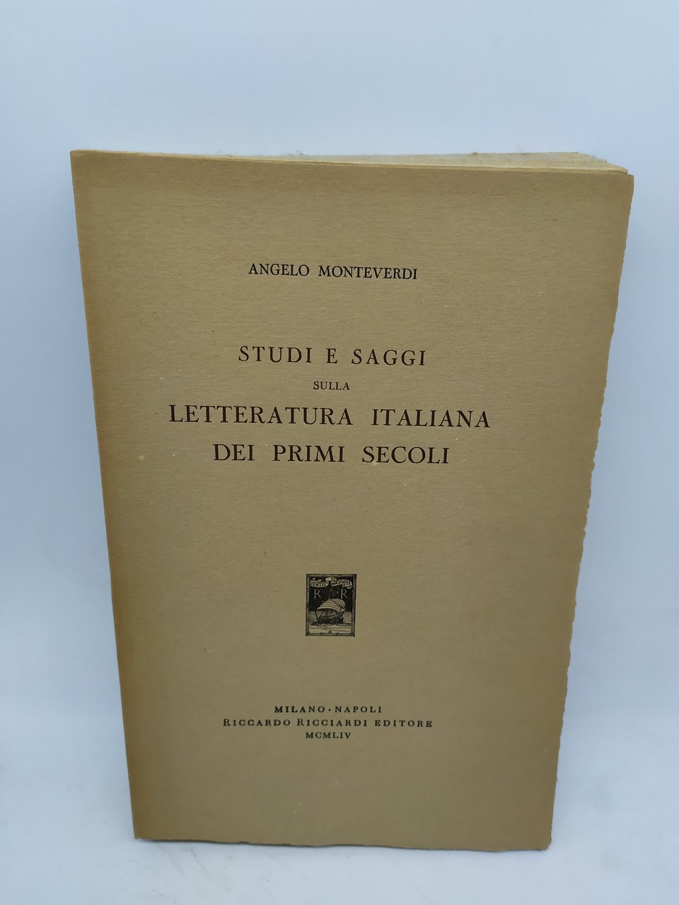 angelo monteverdi studi e saggi sulla letteratura italiana dei primi …