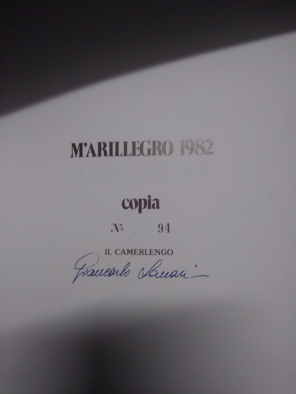 antico ordine del rottary m'arrilegro 1982