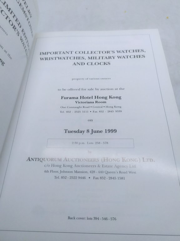 antiquorum auctioneers 1974-1999 hong kong 1979 1999 20 25 Years