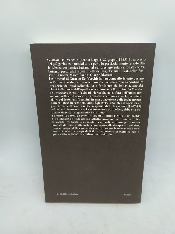 Antologia di scritti di Gustavo Del Vecchio nel centenario della …