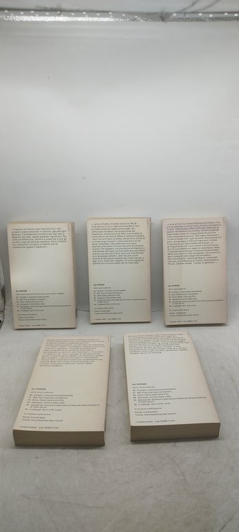 anton cechov racconti 5 volumi einaudi gli struzzi