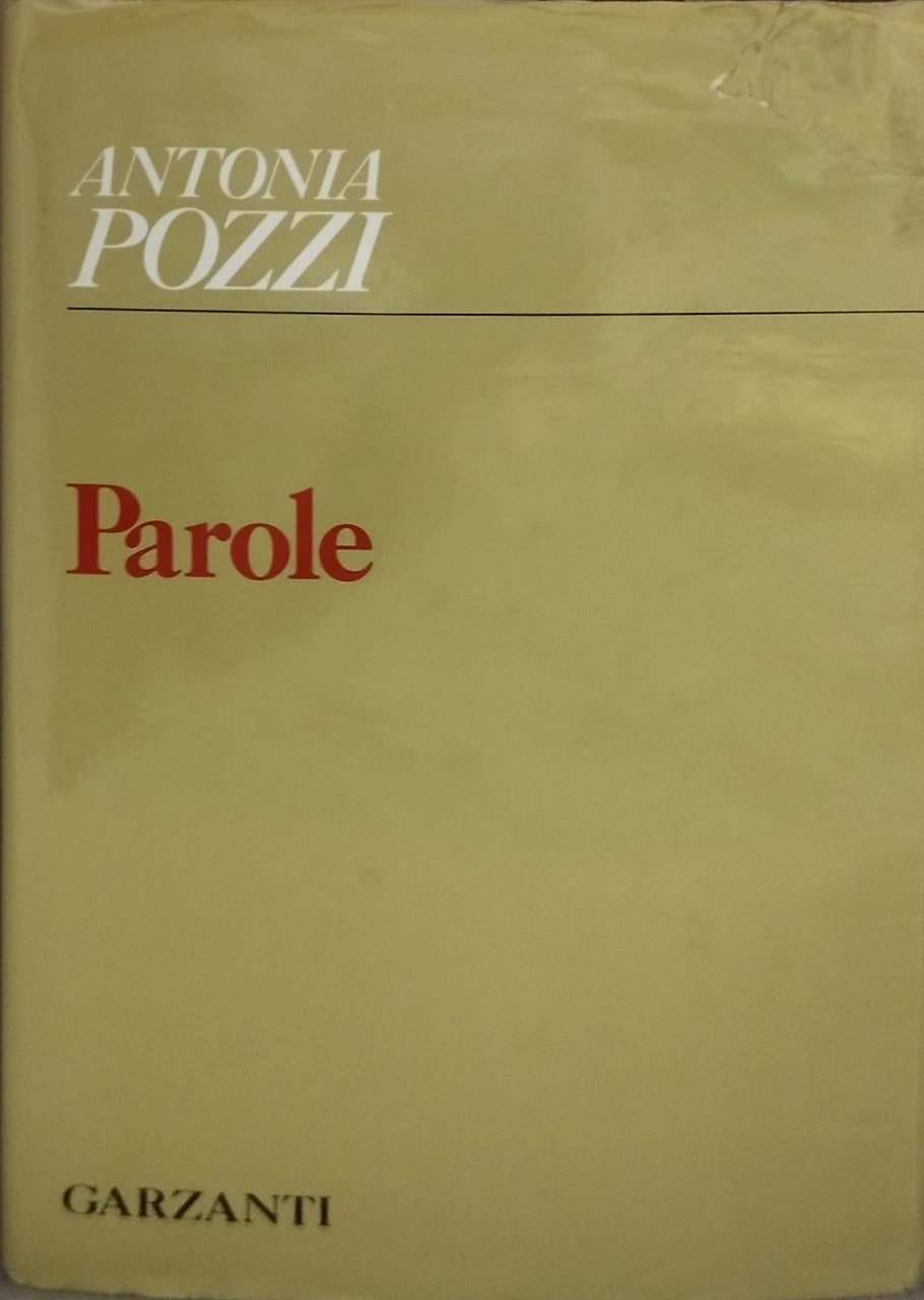 antonia pozzi parole garzanti 1989 | Immagine principale