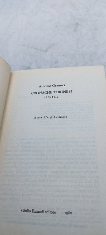 antonio gramsci cronache torinesi 1913 -1917