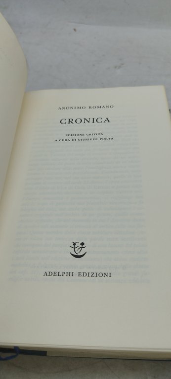 antonio romano cronica adelphi