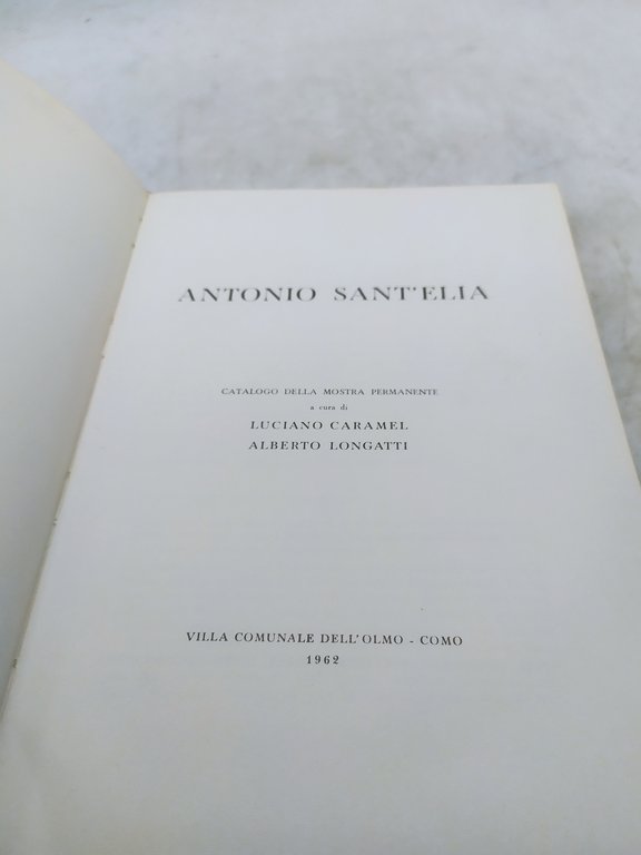 antonio san'telia catalogo della mostra permanente 1962