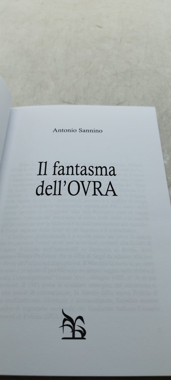 antonio sannino il fantasma dell'ovra