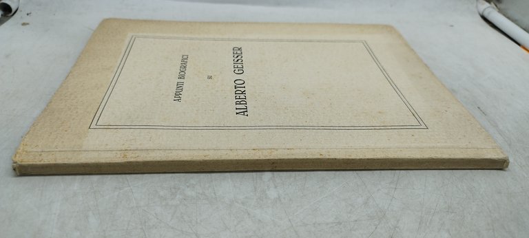 appunti biografici su alberto geisser