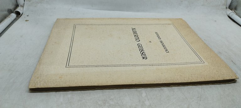 appunti biografici su alberto geisser