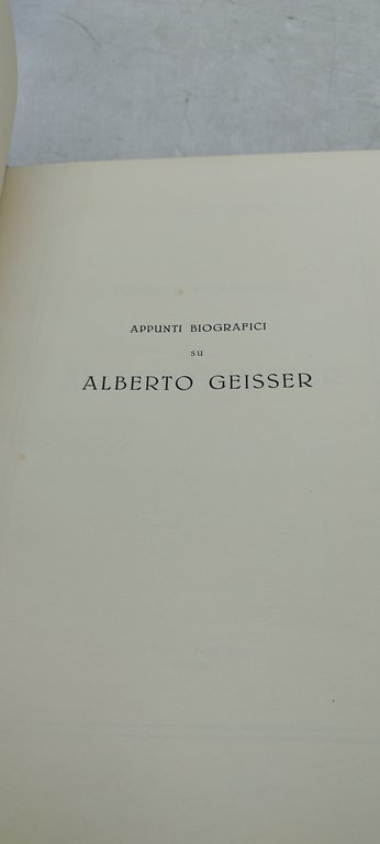 appunti biografici su alberto geisser