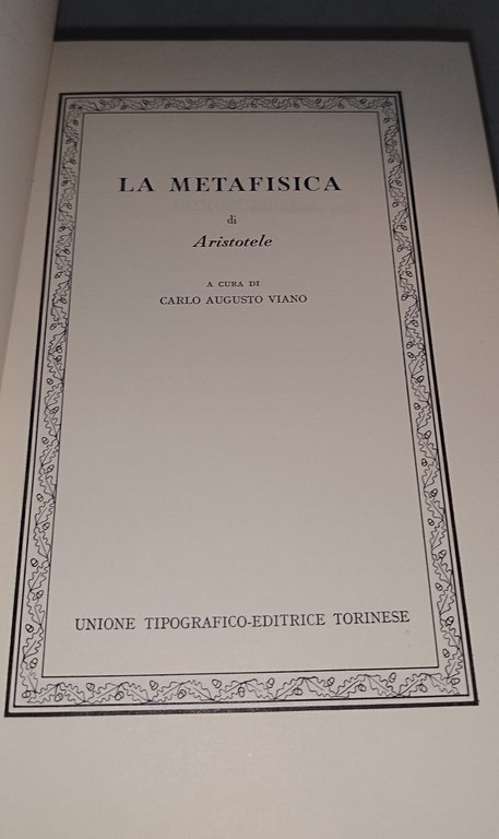 aristotele la metafisica classici utet | Immagine Gallery 7
