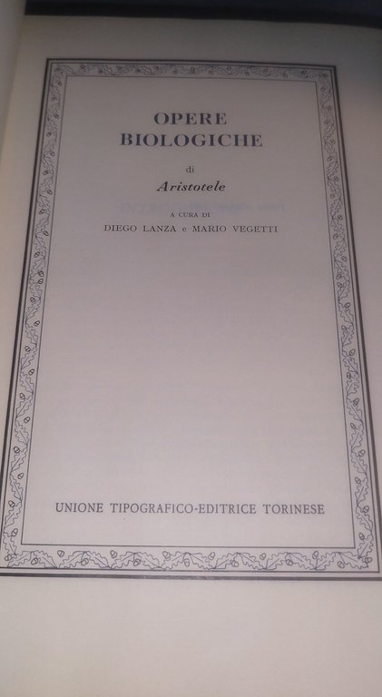 aristotele opere biologiche classici utet | Immagine Gallery 5