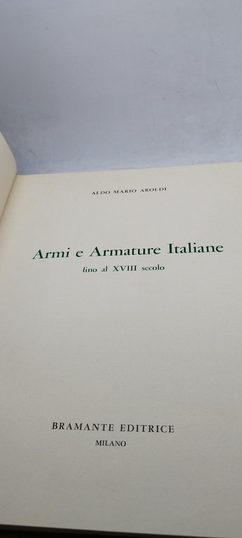 armi e armature italiane fino al XVIII secolo