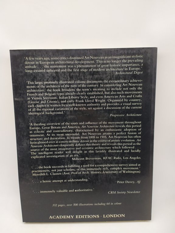 art nouveau architecture edited by frank russell