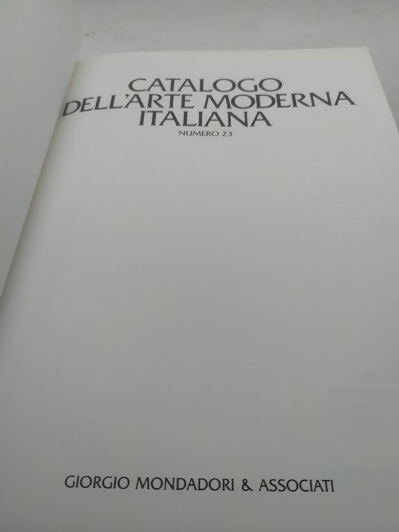 arte moderna catalogo dell'arte moderna italiana numero 23 mondadori e …