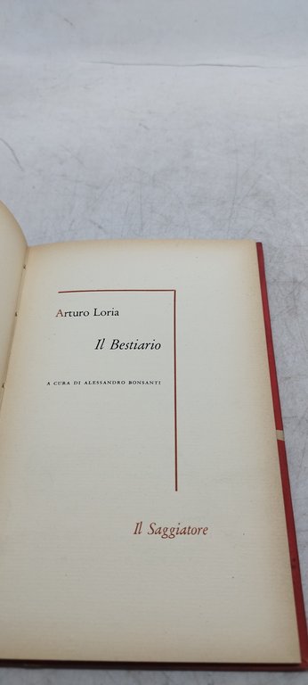 arturio loria il bestiario