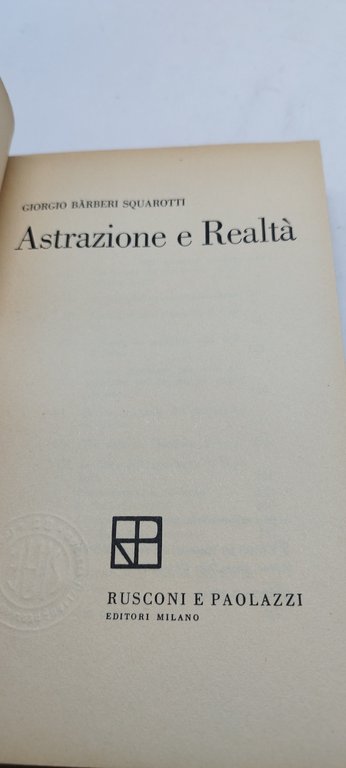 astrazione e realtà