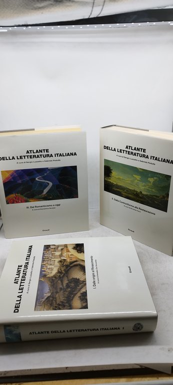 atlante della letteratura italiana 3 volumi einaudi