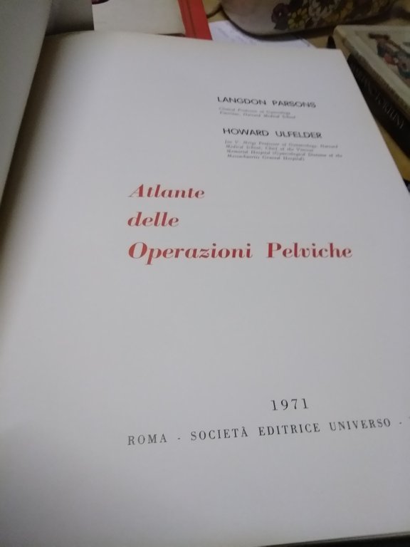 atlante delle operazioni pelviche seu 1971