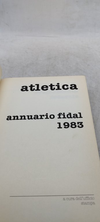 atletica annuario 1983 fidal