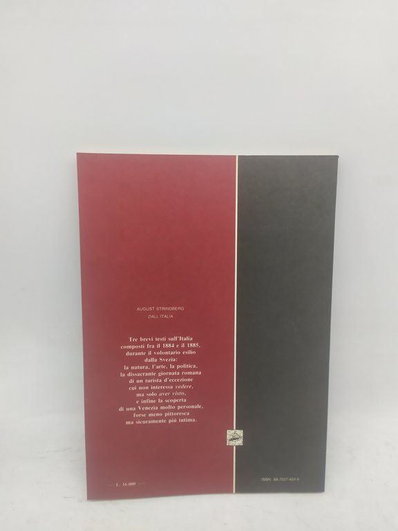 august strinberg dall'italia biblioteca del vascello