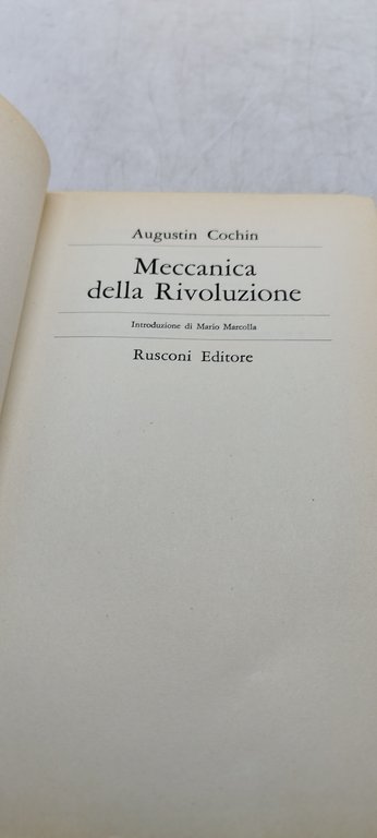 augustin cochin meccanica della rivoluzione rusconi