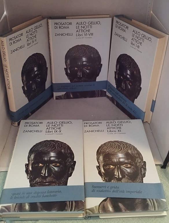 aulo gellio le notti attiche 5 volumi zanichelli | Immagine Gallery 5